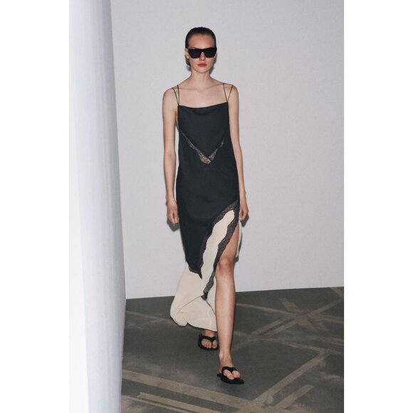ZARA COMBINED LACE DRESS - Picture 2 of 9